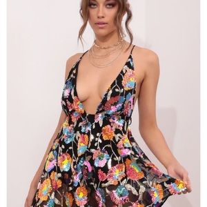 Lucy in the Sky- Sequin Romper.